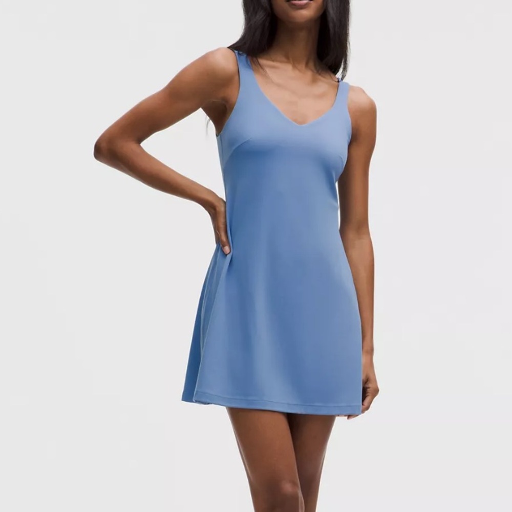 Lululemon Align Dress Updated Sleek Liner Prep Blue 10